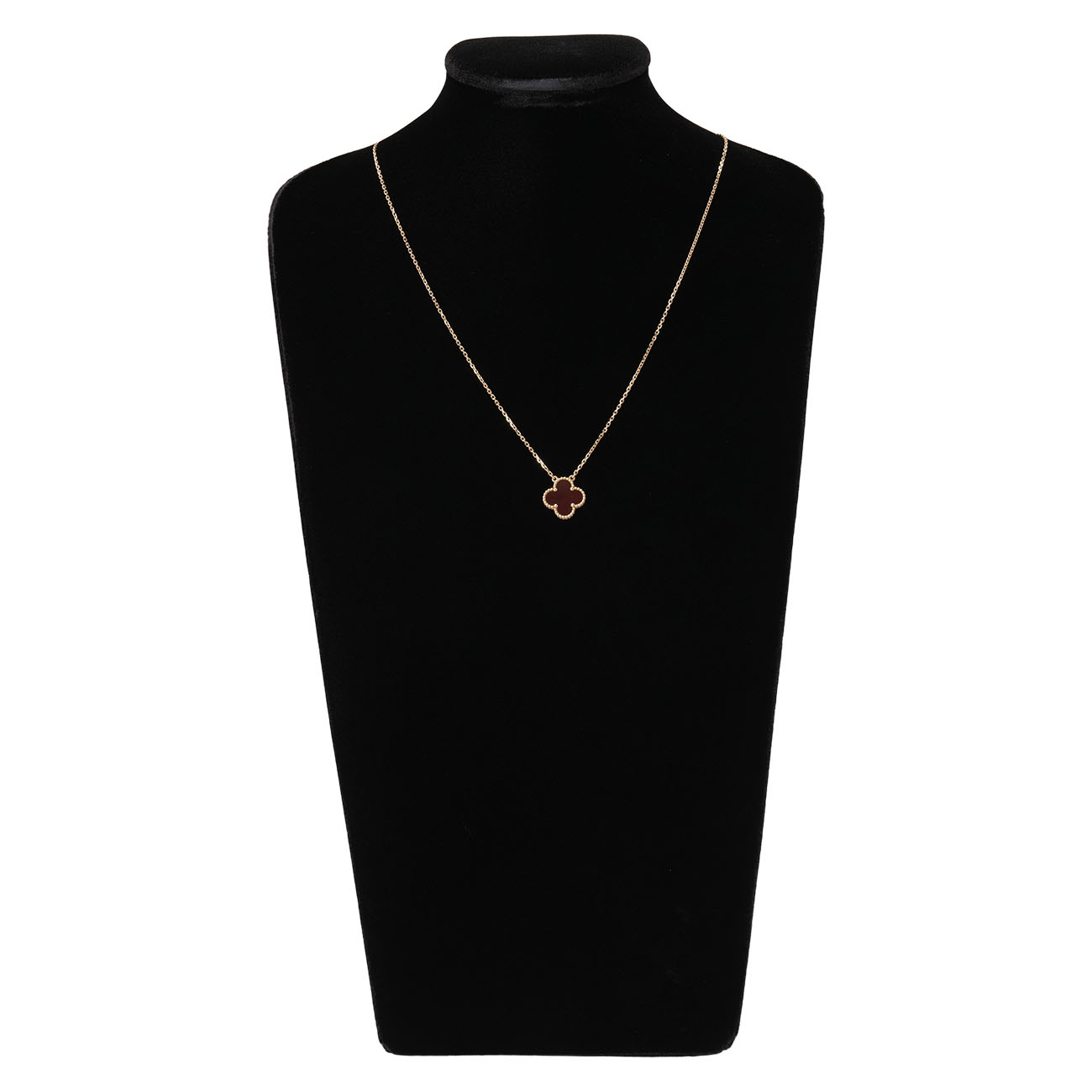 VAN CLEEF & ARPELS(USED)반클리프 빈티지 알함브라 네크리스 커넬리언